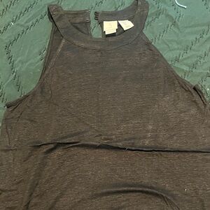 Women's Black Sleeveless Top